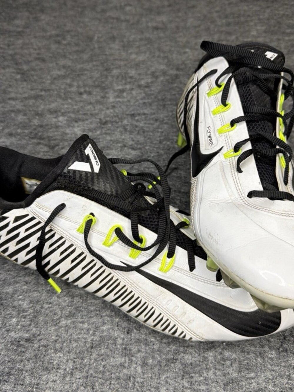 Nike Vapor Carbon Elite 2014 TD Football Cleats Men's Size 15 Black White